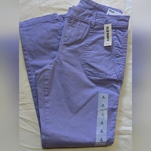 NWT Old Navy Size 2 Women's Purple Lavender Pixie Cut Pants